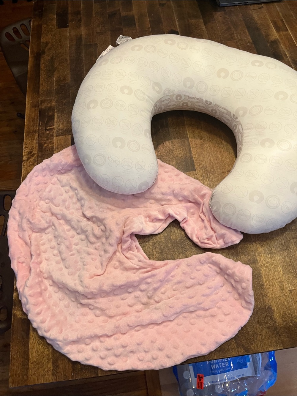 Boppy Pink Minky Nursing Pillow Cover